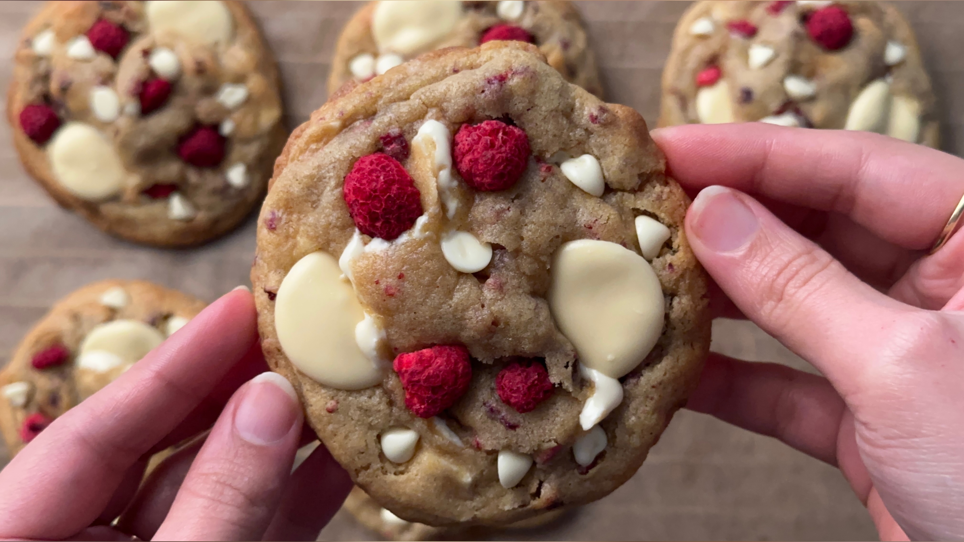 White Chocolate Raspberry Cookies