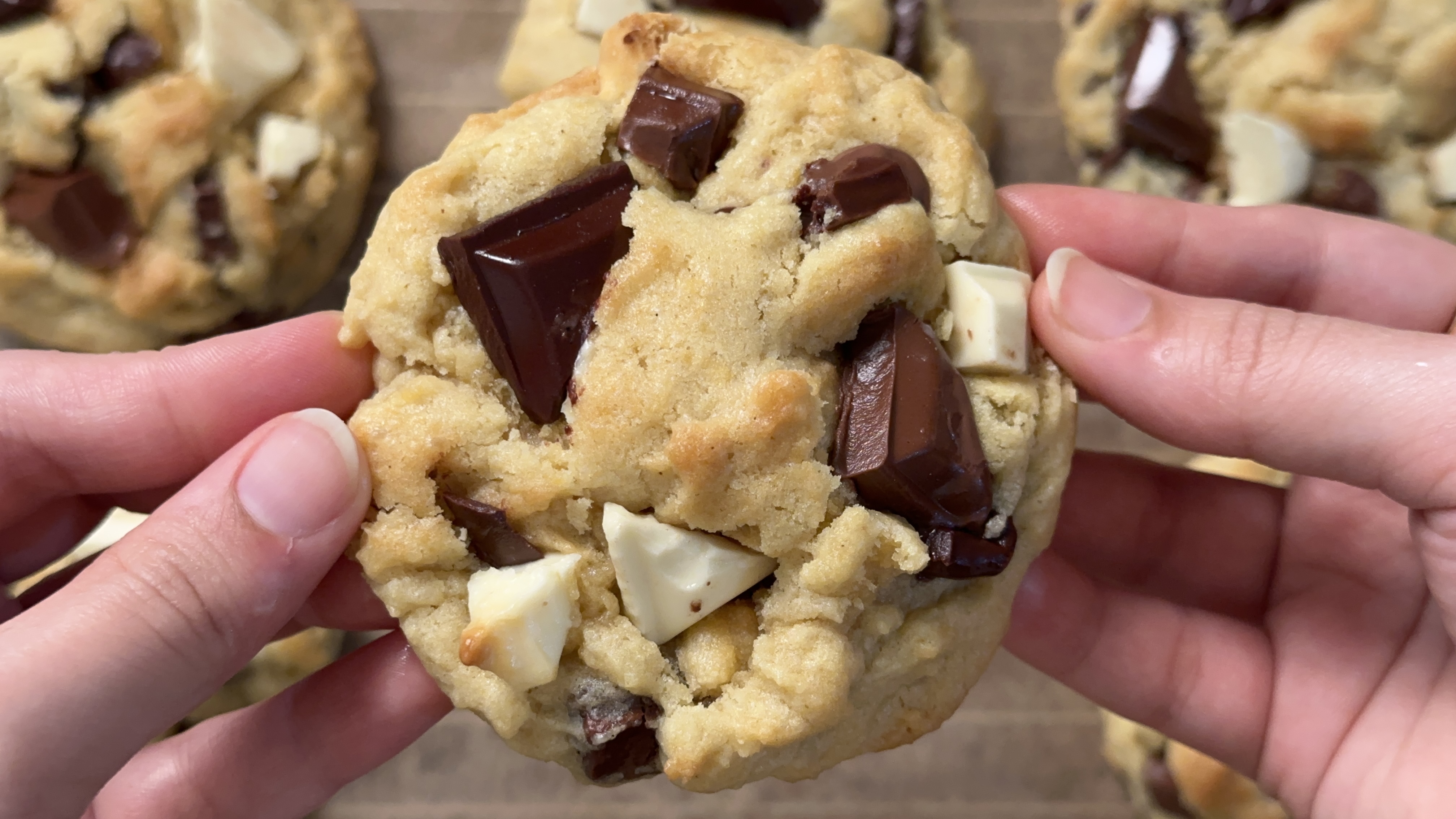 Biscuits aux trois morceaux de chocolat