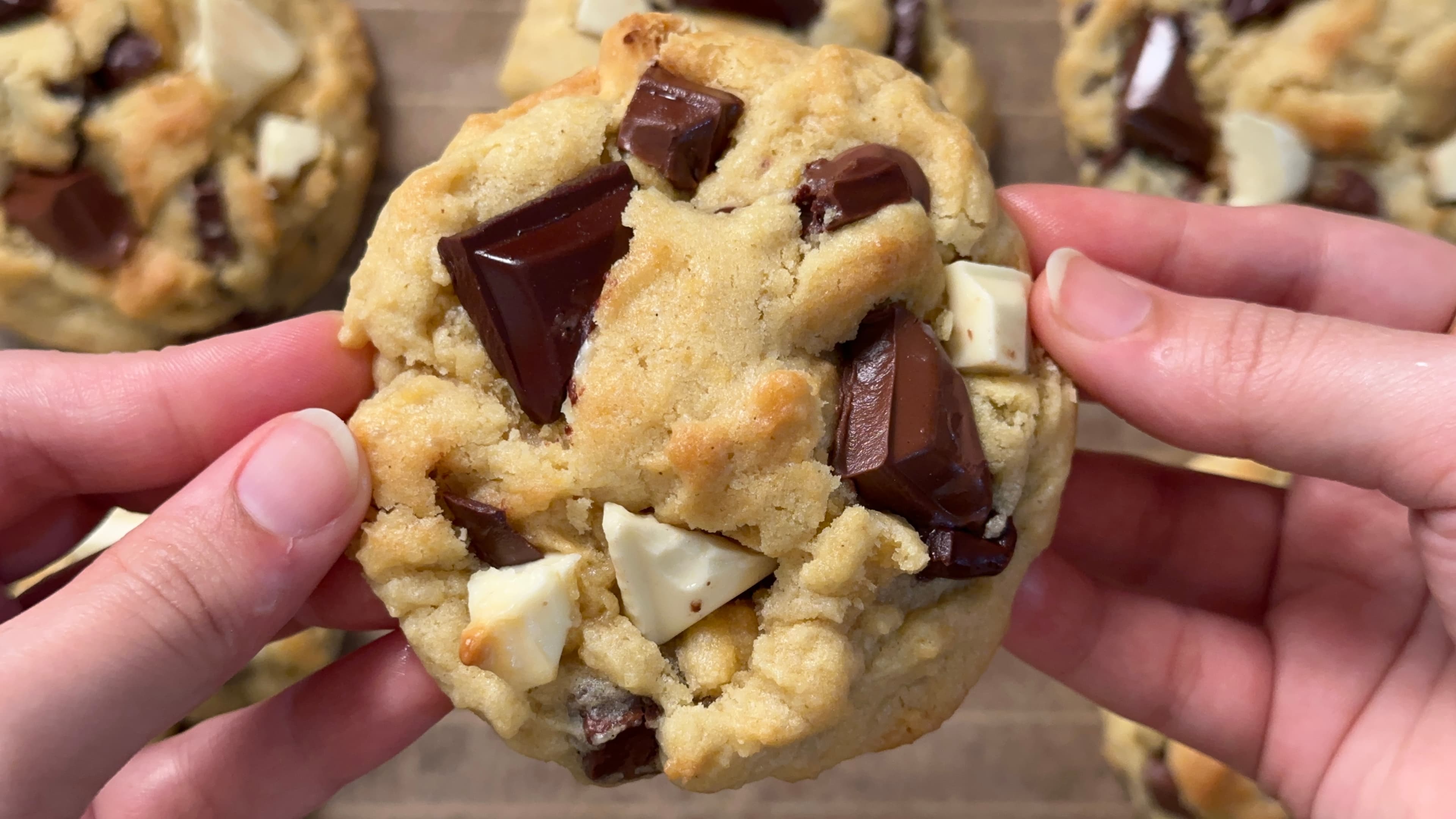Triple Chocolate Chunk Cookies